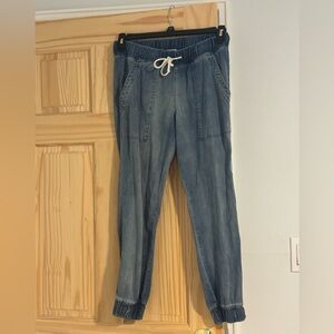 Bella Dahl Chambray Blue Jogger Pant